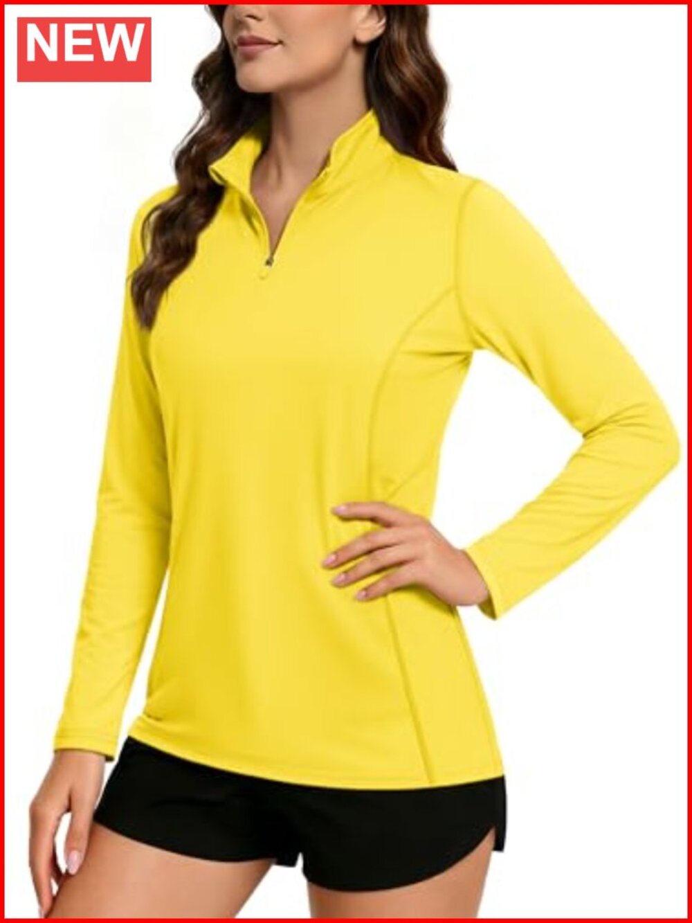 TACVASEN Quarter Zip Pullover Golf Shirt UPF 50+ Sun Shirt Long Sleeve Workout